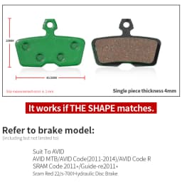 1 Pair Ceramic MTB Bicycle Disc Brake Pads For SHIMANO SRAM AVID HAYES MAGURA FORMULA HOPE Cycling Parts Bike Accessory