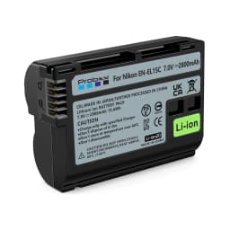 2800mAh EN-EL15C EN-EL15 Battery for Nikon Z5, Z6, Z6 II, Z7, Z7II D7000 D7100 D7200, D850 D750 D7500 D810 D500 D800
