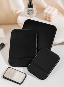 Compact Portable Foldable Makeup Mirror Travel-Friendly Stylish Desktop Tool for Students Boys & Girls