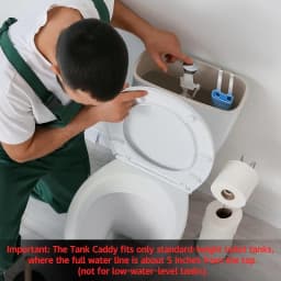 Toilet Solid Dispenser Tank Replacement Part | Plastic, Glam Style, Contemporary Style, No Electricity Needed, Convenient a