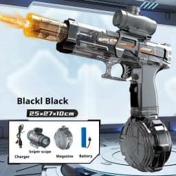 Electric Water Gun LED Lights Automatic Sensing Water Gun Children's Toys Summer Swimming Pool Outdoor Beach Toys Festival Gifts