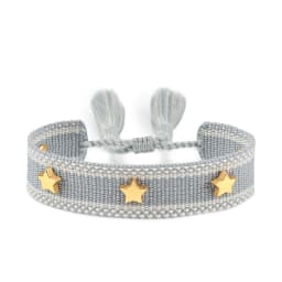 Vintage Friendship Bracelets STARS | MOON Bracelets Adjustable Woven Arm Stacked Jewelry