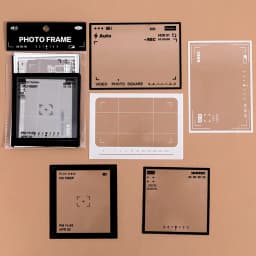 15 pcs INS Transparent photo frame DIY Decorative Stickers for hand made Diary Album Scrapbooking material junk journal supplies