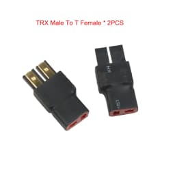 MIBIDAO EC5 to T Deans Female Male Connector RC Lipo Battery Control Parts Banana Plug Adapter