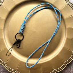 New Outdoor Rock Climbing Paracord Keychain Lanyard Snake Knot Split Ring ID Holder Mulyiple Use Long Lanyard For EDC Knife Key