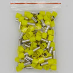 E10-12 Tube Insulating Insulated Terminals 10MM2 Cable Wire Connector 100PCS/Pack Insulating Crimp Terminal Connector E-