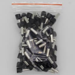 E10-12 Tube Insulating Insulated Terminals 10MM2 Cable Wire Connector 100PCS/Pack Insulating Crimp Terminal Connector E-