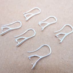 Free Fast Shipping Wholesale 10PCS Lot 925 Silver Color Jewelry DIY Findings Pinch Bail Hook Earring Earwires For Beads