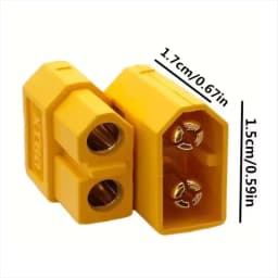 10PCS XT60 Battery Connector Male Plug Gold-plated Connector DIY Connecting Part for RC Aircraft Drone Accessories