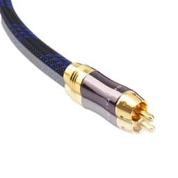 HIFI Subwoofer Y Cable (OD 8.0mm) RCA 1 Male to 2 Male Audio cable