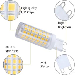 G9 LED Lamp 9W 12W 15W 20W 25W AC110V 220V SMD 2835 Cold/Warm/Natural Light Halogen Replacement LED Bulb