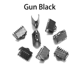 50pcs/lot Crimp Beads Cove Clasps Cord Leather Clip Necklace Bracelet Connectors End Caps For DIY Jewelry Findings Supplies