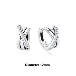 Original 925 Sterling Silver Earrings 2026 Stud Hoop Crystal Earings For Women Rose Gold Crown Heart Infinity Bee Earing Jewelry