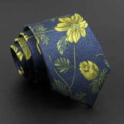 Novelty Men's Tie Floral Feather Elk Geometric Patten Red Blue Neckties Leisure Business Daily Wear Cravat Wedding Party Gift