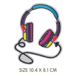 Retro Cute TV Tape Game Console Patches Embroidered Iron on Patches for Clothing DIY Motif Stripes Clothes Stickers Badges