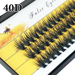 20/30D Natural False Eyelashes 1 Box/60 Cluster Eyelash Extension 3D Russia Individual Eyelashes Bunches Makeup Lashes Wholesale