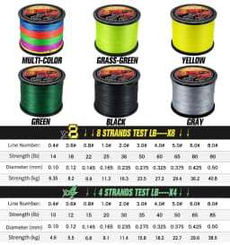 JOSBY 200M 300M 500M 1000M Multicolour 100% PE 8 Braided Wire 4 Strands Multifilament Japanese Fishing Line 10-90LB Weaves Cord