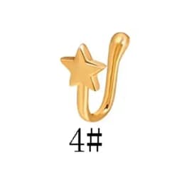 1Pcs New Crystal Zircon Butterfly Clip On Nose Ring Flower Fake Nose Piercing Clip On Earrings Nose Clip Fake Piercing Jewelry
