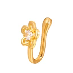 1Pcs New Crystal Zircon Butterfly Clip On Nose Ring Flower Fake Nose Piercing Clip On Earrings Nose Clip Fake Piercing Jewelry