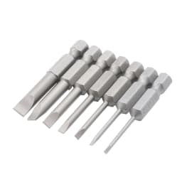 7pcs 50-100mm flat-blade screwdriver bit S2 alloy steel electric screwdriver bit 1.6-6.0 multifunctional manual screwdriver bit