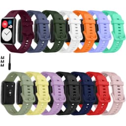 Sport Silicone Watchband For Huawei Watch Fit Strap Original SmarwatchWriststrap Belt Bracelet Printing Accessories with tool