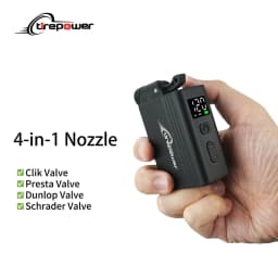 Mini Portable Electric Air Pump Bike Tire Inflator 120PSI with Screen Fast Charging with Presta Schrader Dunlop & Clik Valves