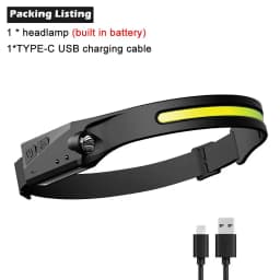 Powerful LED Headlamp IPX4 Waterproof Emergency Head Flashlight 250LM XPE LED Headlamp 500mAh for Outdoor Fishing Camping Hiking