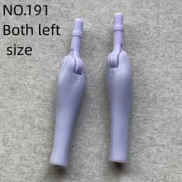 1/6 Scale Slim Monster Doll Parts - Elbows Feet Hands in Black White Brown Beige with Long Nail Options for Doll Accessories