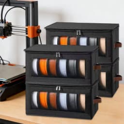 3D Printer Filament Storage Bag Moisture Proof Organizer Clear Window Pouch For 1kg PLA PETG TPU ABS Spools Foldable Carrier Bin