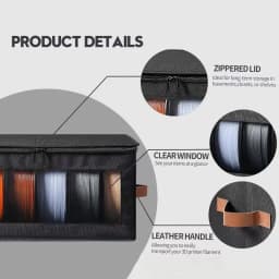 3D Printer Filament Storage Bag Moisture Proof Organizer Clear Window Pouch For 1kg PLA PETG TPU ABS Spools Foldable Carrier Bin