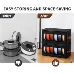 3D Printer Filament Storage Bag Moisture Proof Organizer Clear Window Pouch For 1kg PLA PETG TPU ABS Spools Foldable Carrier Bin