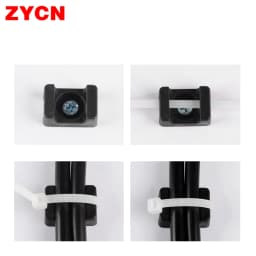 100Pcs Cable Tie Saddle Type Plastic Mount Base Wire Holder Fixing Seat USB Charging Data Line Winder Nylon HC-1/2/3/4/5 STM