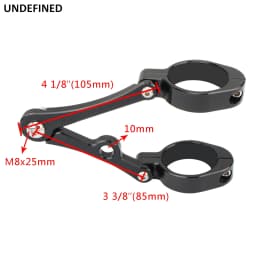 33mm-58mm Headlight Bracket Mount Clamp Fork Tube Light Holder 54mm 49mm 45mm 41mm 37mm Motorcycle Bobber Cafe Racer Universal