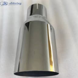 Universal Stainless Steel Exhaust Car Muffler Tail Throat Modification for E90 W222 Pipe Car Modification Accessory