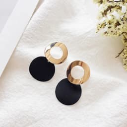 Black Hanging Long Earrings for Women Triangle Square Statement Drop Earrings 2025 Boucle Oreille Femme Fashion Jewelry