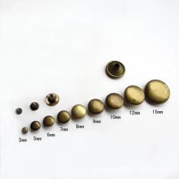 100sets 3mm~10mm Metal Single Cap Rivets Studs Round Rivet for Leather Craft Bag Belt Garments Hat Shoes Pet Collar Decor