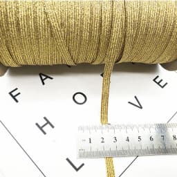 2/5yards/Lot 6mm Elastic Ribbon Gold Wire Glitter Elastic Spandex Band for Trim Sewing Fabric DIY Garment Sewing Accessories