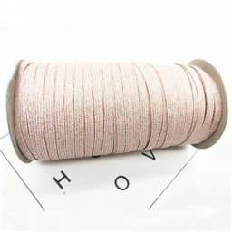 2/5yards/Lot 6mm Elastic Ribbon Gold Wire Glitter Elastic Spandex Band for Trim Sewing Fabric DIY Garment Sewing Accessories