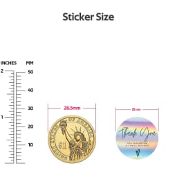 100-500pcs Rainbow Laser Thank You Stickers 1inch Small Business Stickers Adhesive Labels for Boutiques Wrapping Supplies