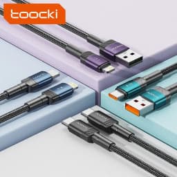 Toocki USB Type C Cable Fast Charging USB C Charger Cord For iPhone 15 14 13 12 11 Huawei P40 P30 Realme Oppo Oneplus Samsung
