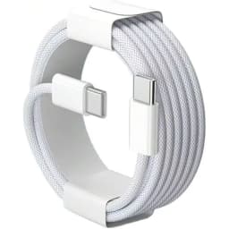 Fast Charger Cable Compatible with iPhone 17/16/15 USB-C to Type C Charging Data Cable Nylon Braided 3.3/6.6/10 Feet Long