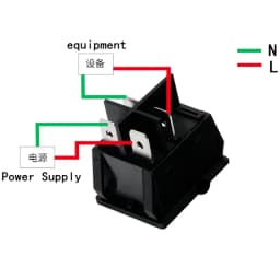 1 PCS,30/40A 250V AC High Current,ON/OFF,Special for Eelding Machine,KCD4,Sterling Silver Point,Rocker Power Button Switches