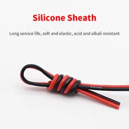 Super Soft 2 Pin Silicone Cable 20 18 16 14 12 10 8 AWG High Temperature Resistant Tin-plated Copper Wire High Current Wire