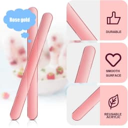 UPORS Reusable Ice Cream Sticks Acrylic Popsicle Sticks Creamsicle Cakesicle Cake Candy Pop Sticks Ice Lollies DIY Crafts