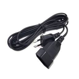 European 2Prong Male to Female Power Extension Cord, VDE Certificated Copper Cable 0.5m/1m/2m/3m/4m/5m