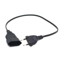 European 2Prong Male to Female Power Extension Cord, VDE Certificated Copper Cable 0.5m/1m/2m/3m/4m/5m