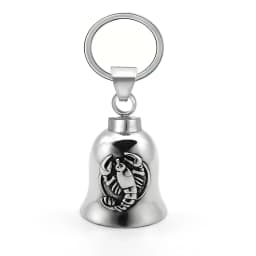 Motorcycle lucky riding dragon bell key chain for good luck prayer hand bell lucky riding bell