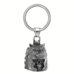Motorcycle lucky riding dragon bell key chain for good luck prayer hand bell lucky riding bell