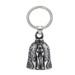 Motorcycle lucky riding dragon bell key chain for good luck prayer hand bell lucky riding bell