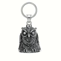 Motorcycle lucky riding dragon bell key chain for good luck prayer hand bell lucky riding bell